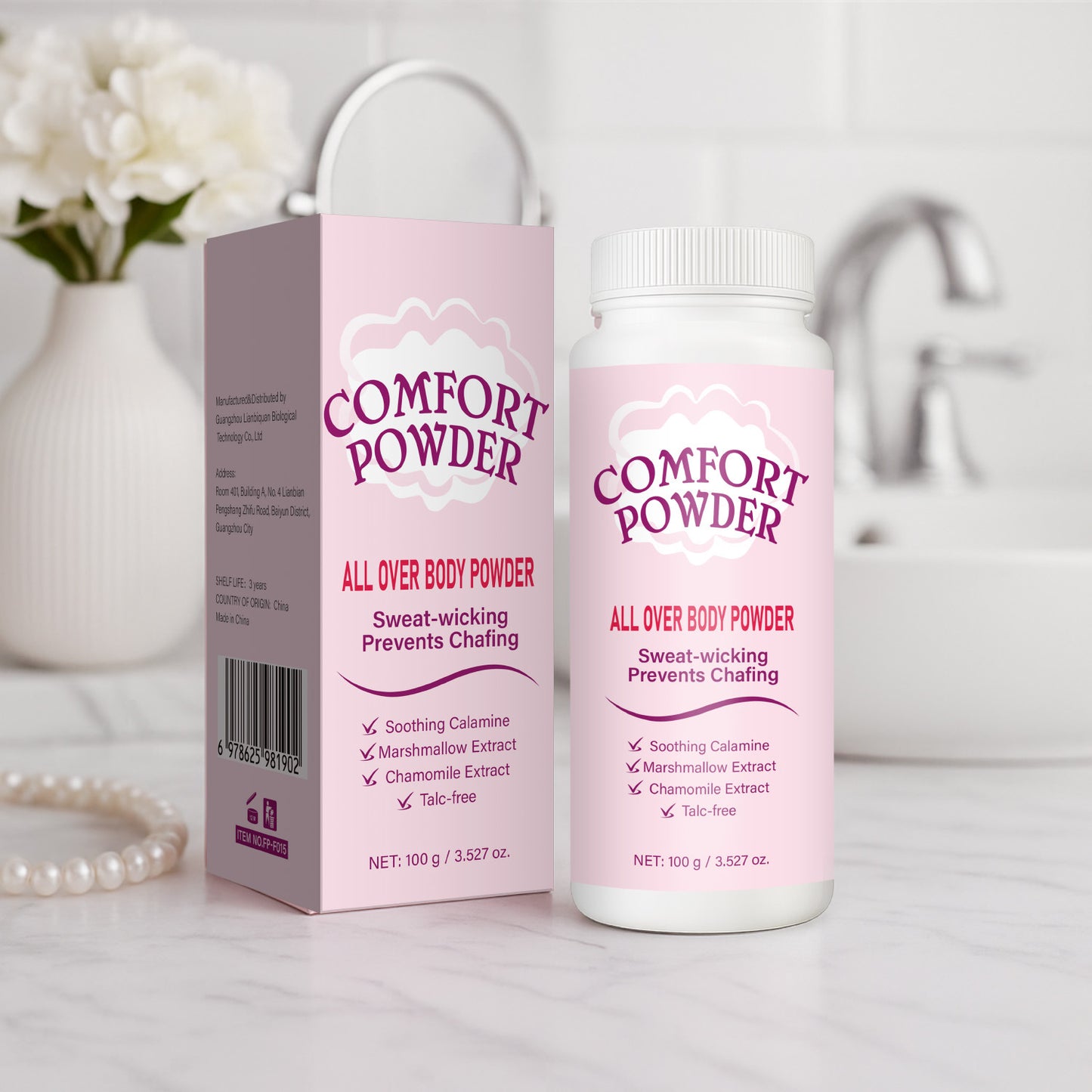Polvo Corporal Confort 100g Envase Neutro