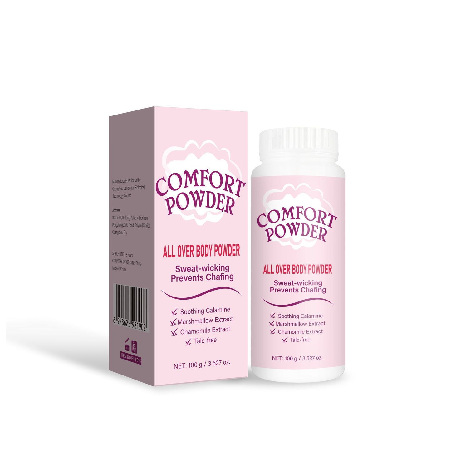 Polvo Corporal Confort 100g Envase Neutro